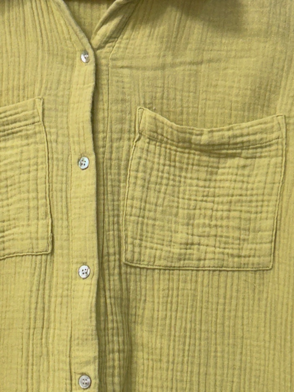 Magaschoni Cotton Gauze Shirt Dress Long Sleeves Organic Cotton Size Large - Picture 4 of 11